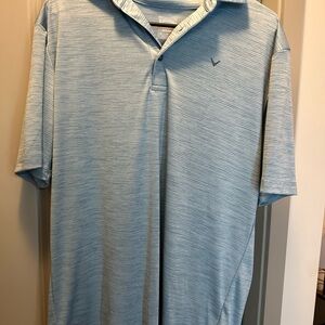 Callaway Blue Polo Shirt Classic Design Relaxed Fit